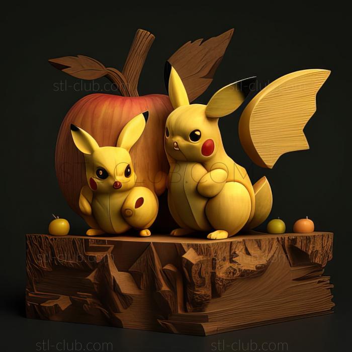 The Apple Corp Pikachu and Pichu